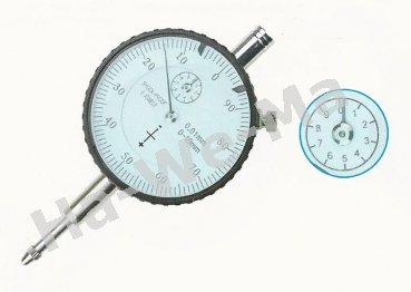 Messuhr mit umgekehrter Skalierung 10mm