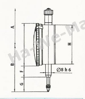 Messuhr mit Ablesung 0,001mm
