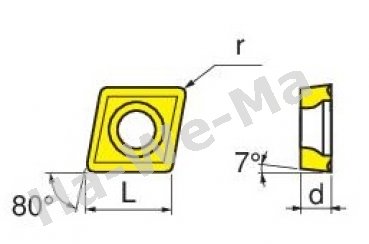 CCMT 09T 304 HF P25CVD