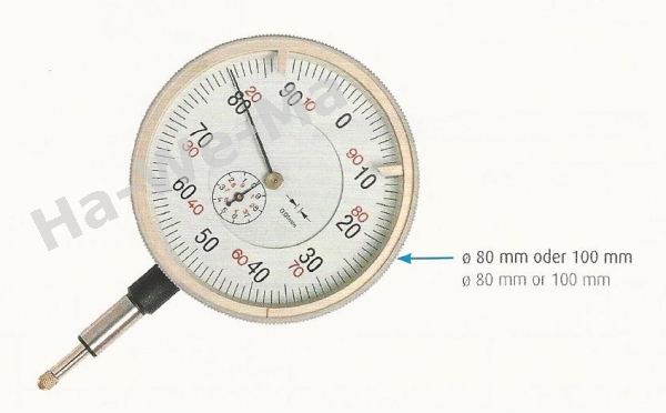 Groß-Messuhr Ø 80 mm oder 100 mm