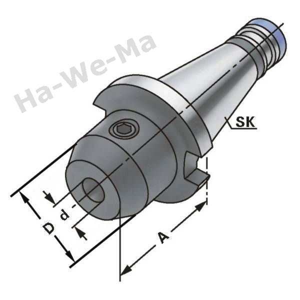 Fräseraufnahmen SK 40 DIN 6359