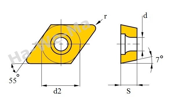 DCMT 070 204 HF P25CVD